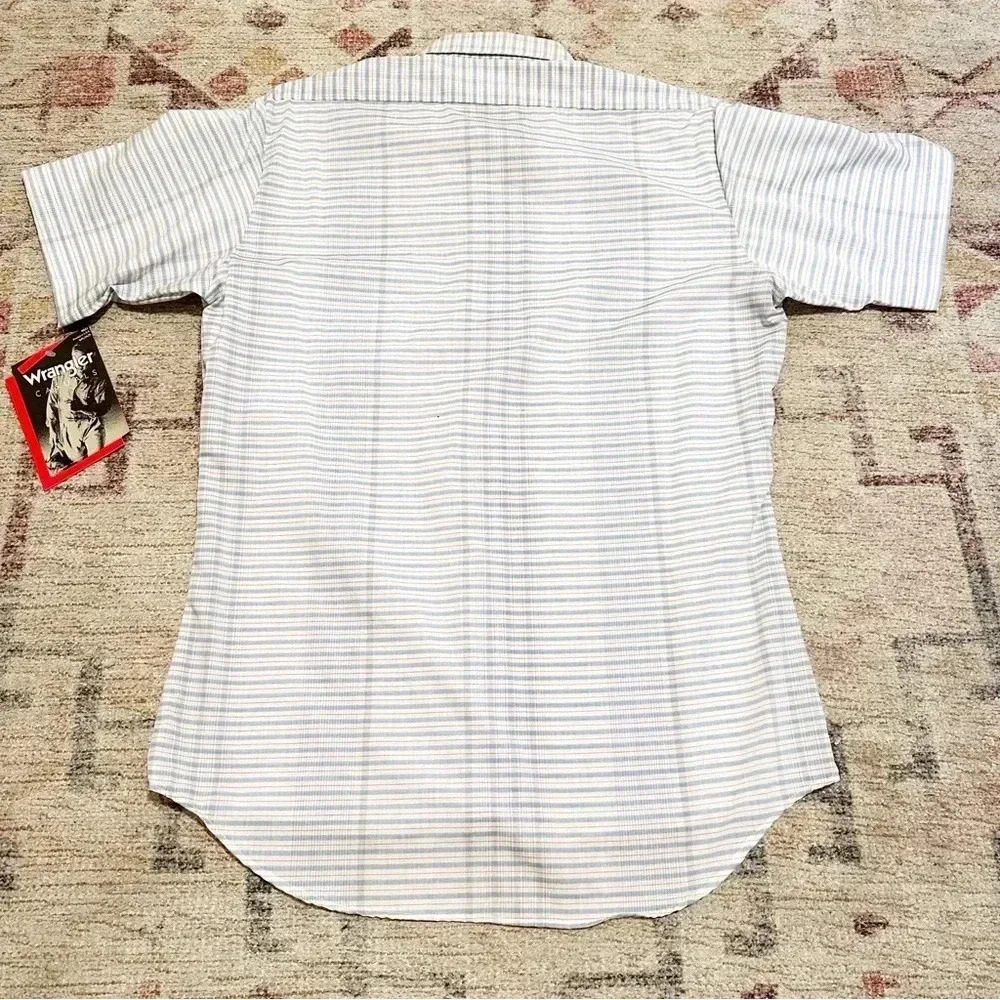NWT vintage deadstock wrangler men’s button down shirt size medium - Picture 7 of 10